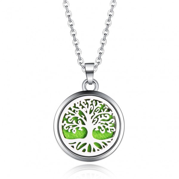 Halskette Baum des Lebens für Ätherische Öle, Diffuser Halskette Aromatherapie